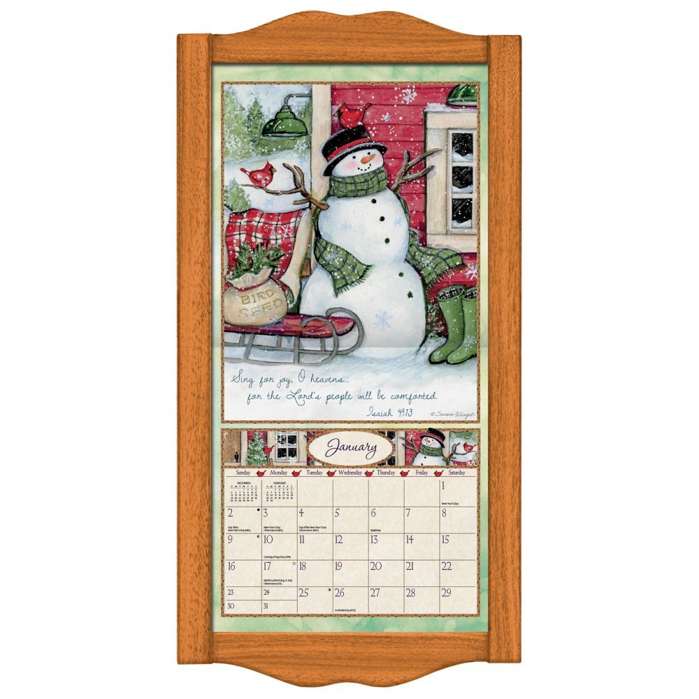 LANG COMPANIES Vertical Wall Calendar Frame Saddle Finish 32 91 