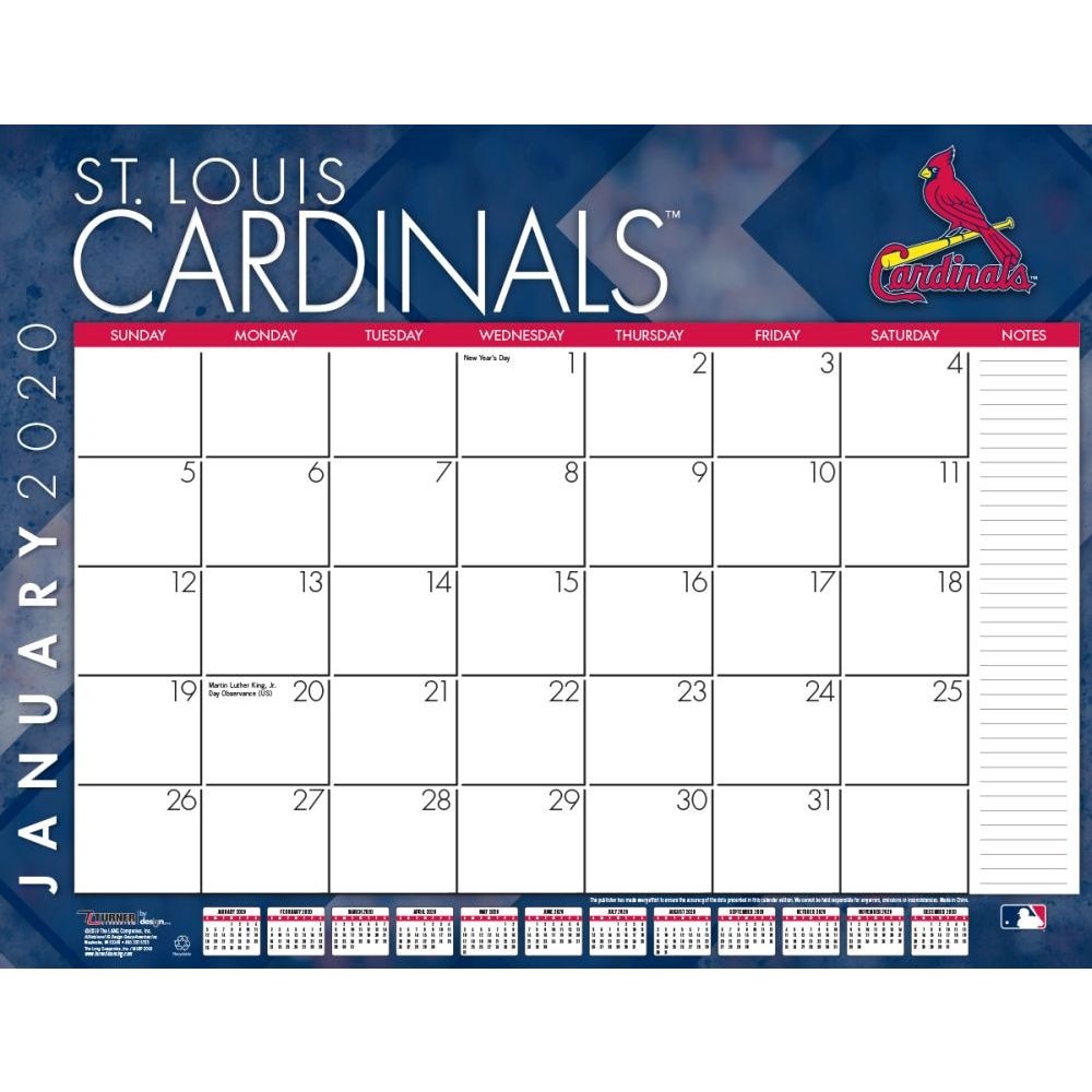 St Louis Cardinals Desk Pad 2020