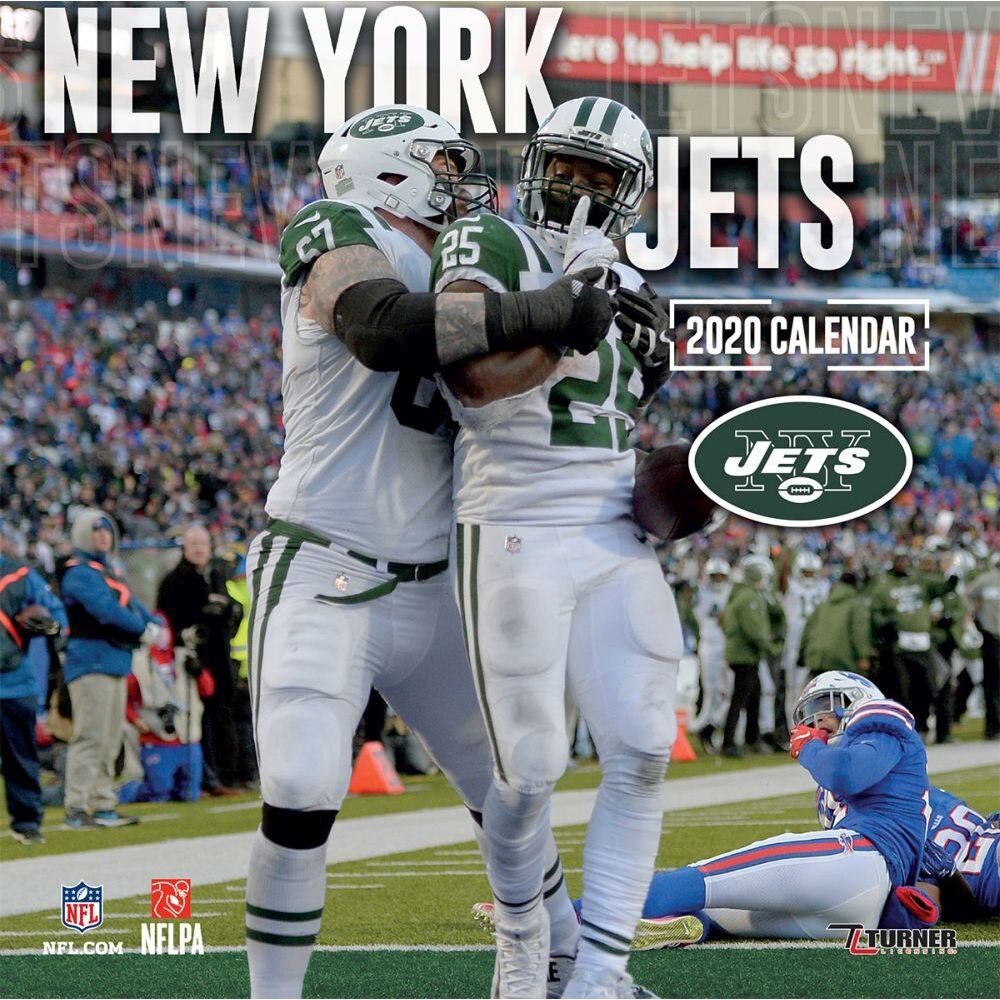 new york jets mini wall calendar 2020