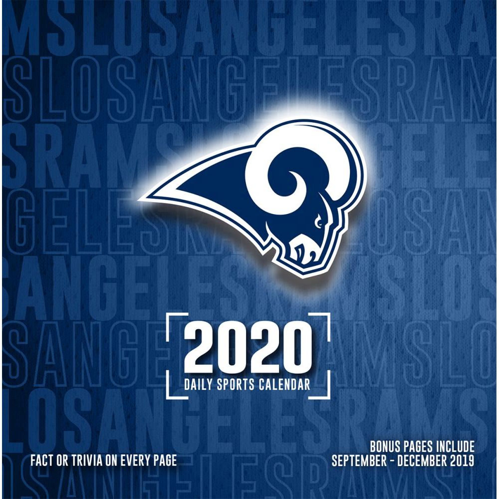 Los Angeles Rams Desk Calendar 2020