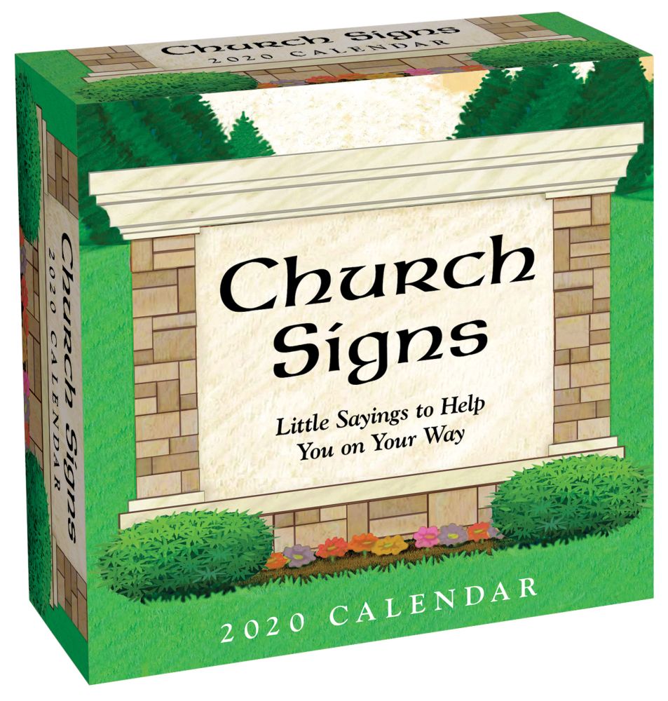 CHURCH SIGNS DESK Calendar 2020 16.48 PicClick