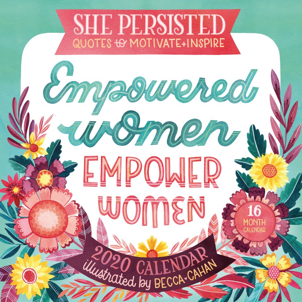 She Persisted Quotes to Motivate Wall Calendar 2020 | eBay