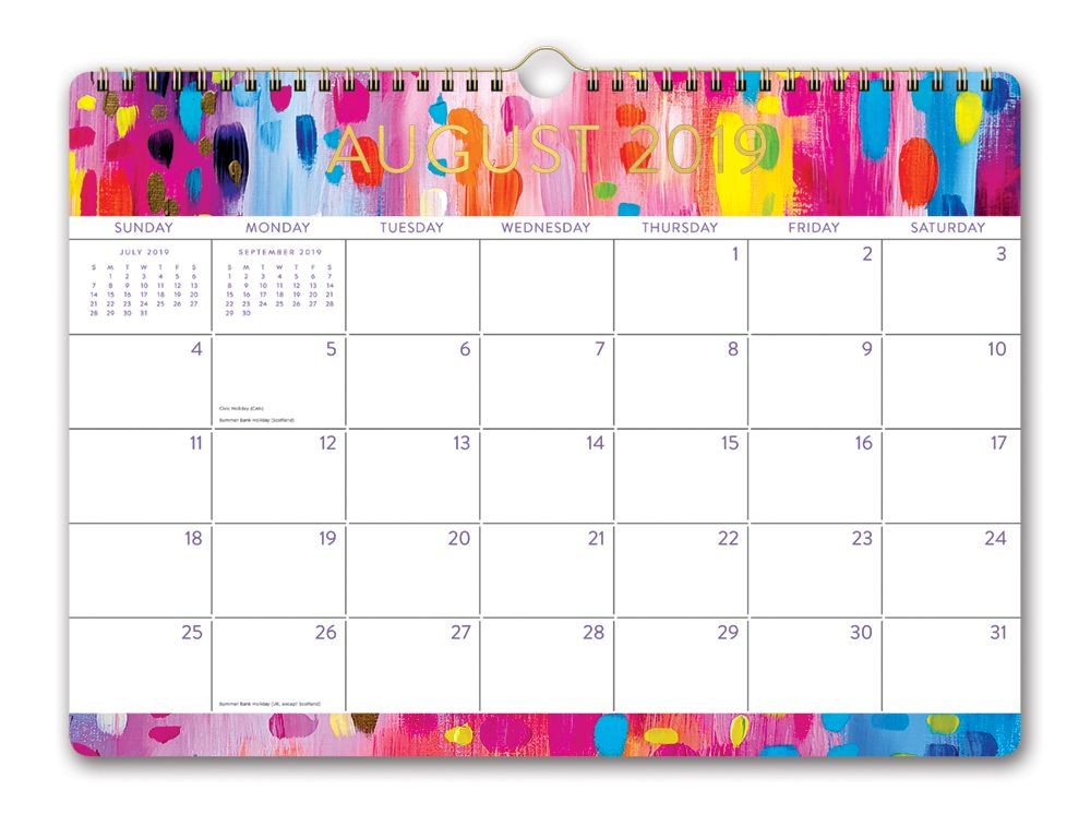 abstraction-spiral-deluxe-wall-calendar-2020-ebay