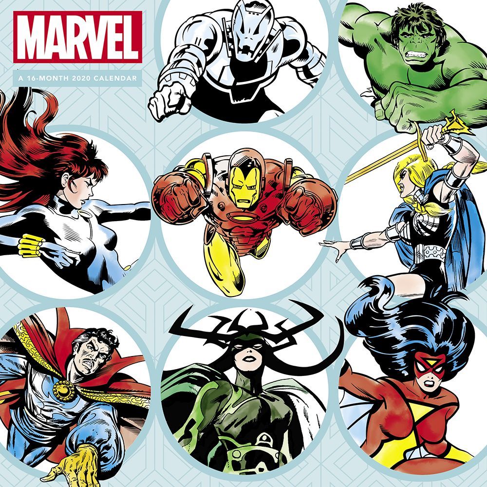 HERoes Marvel Wall Calendar 2020 eBay