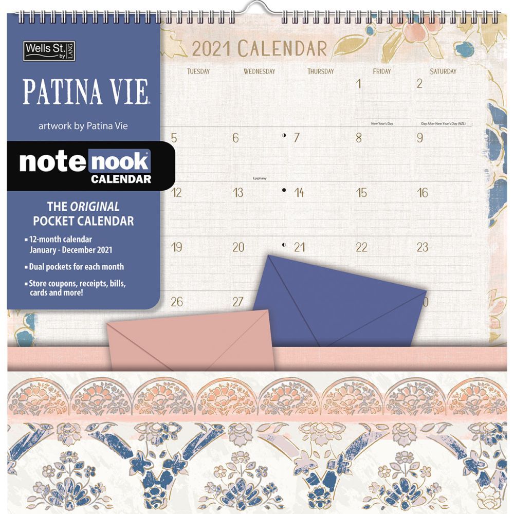 Patina Vie Note Nook Pocket Wall Calendar By Patina Vie EBay note-nook-pocket-calendars-lang-outlet