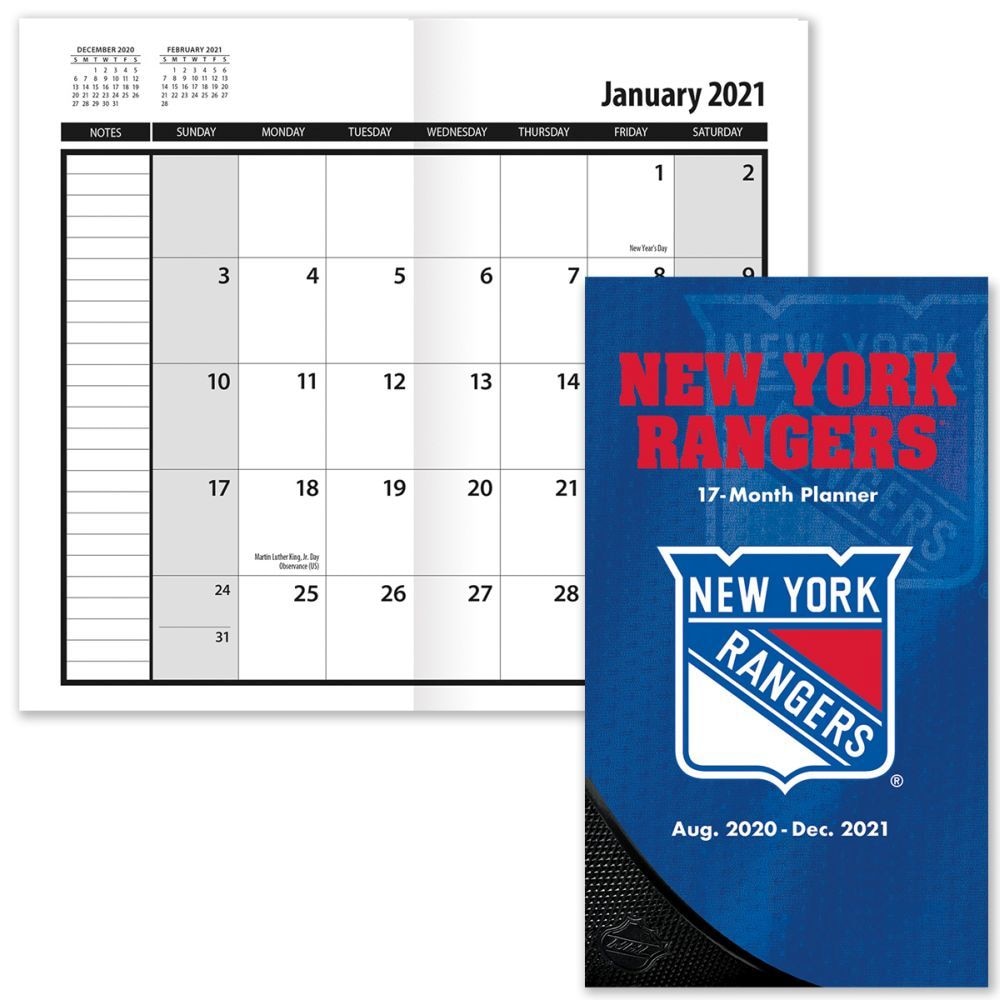 New York Rangers Calendars Planners Rangersground