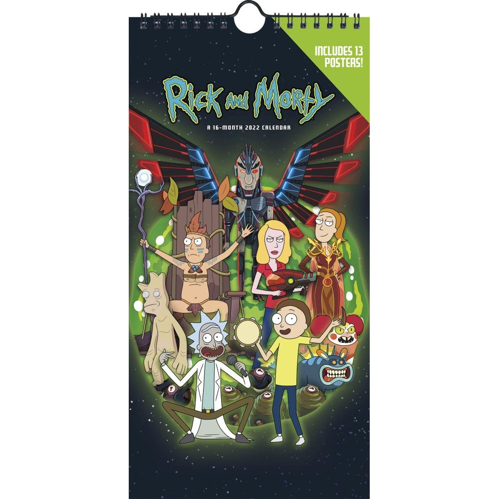 TRENDS INTERNATIONAL, Rick & Morty 2022 Mini Poster Calendar £19.45