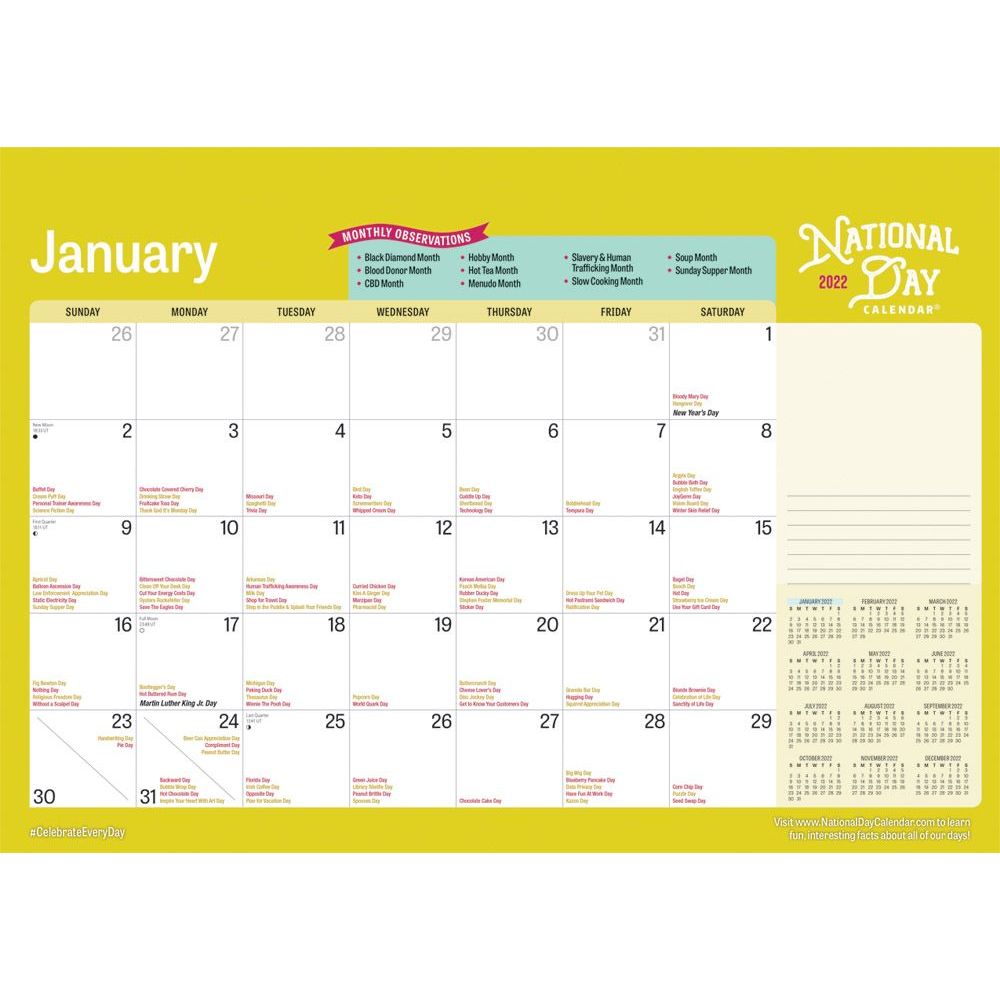CALENDAR INK, National Day 2022 Desk Pad £15.78 PicClick UK