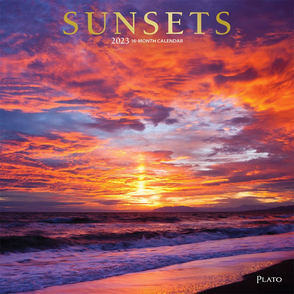 BROWNTROUT, SUNSETS 2023 Wall Calendar 16.76 PicClick