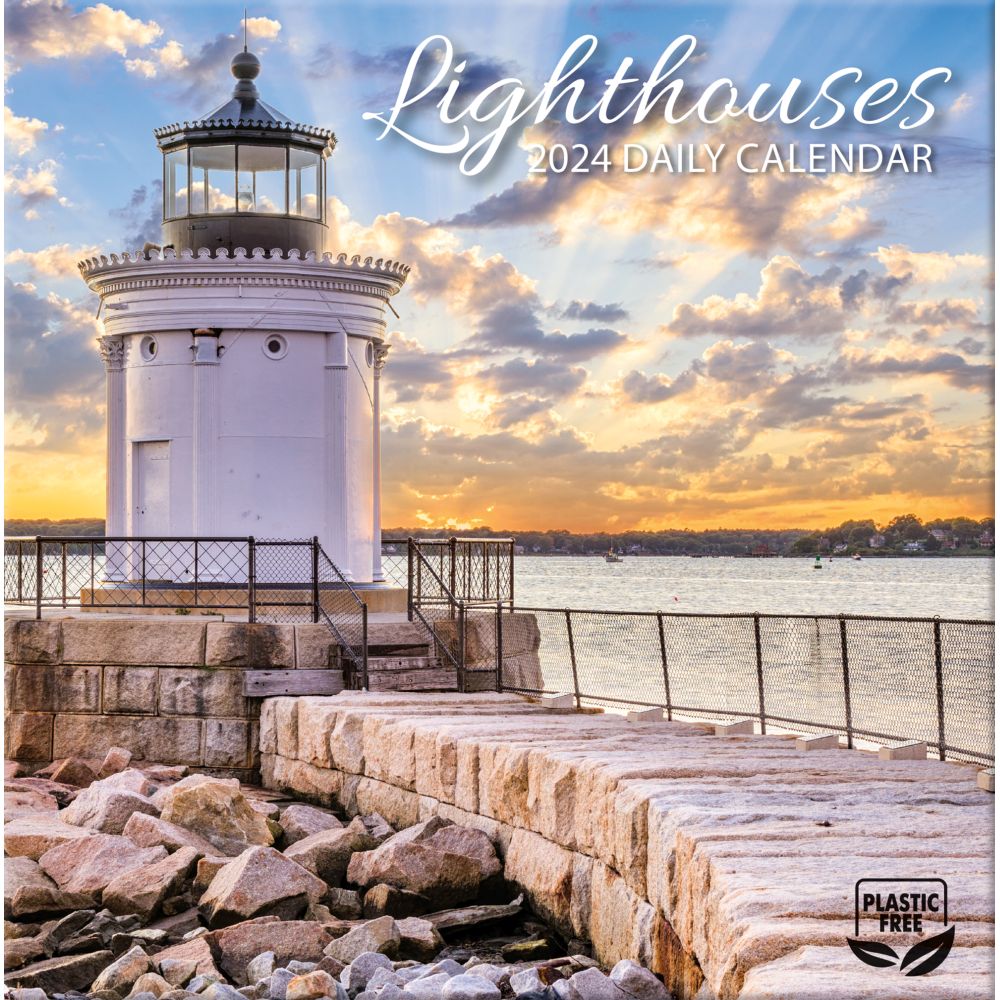 LANG COMPANIES, Lighthouses 2024 Desk Calendar 23.68 PicClick