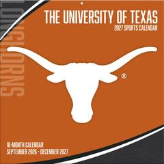 Texas Longhorns 2027 Wall Calendar