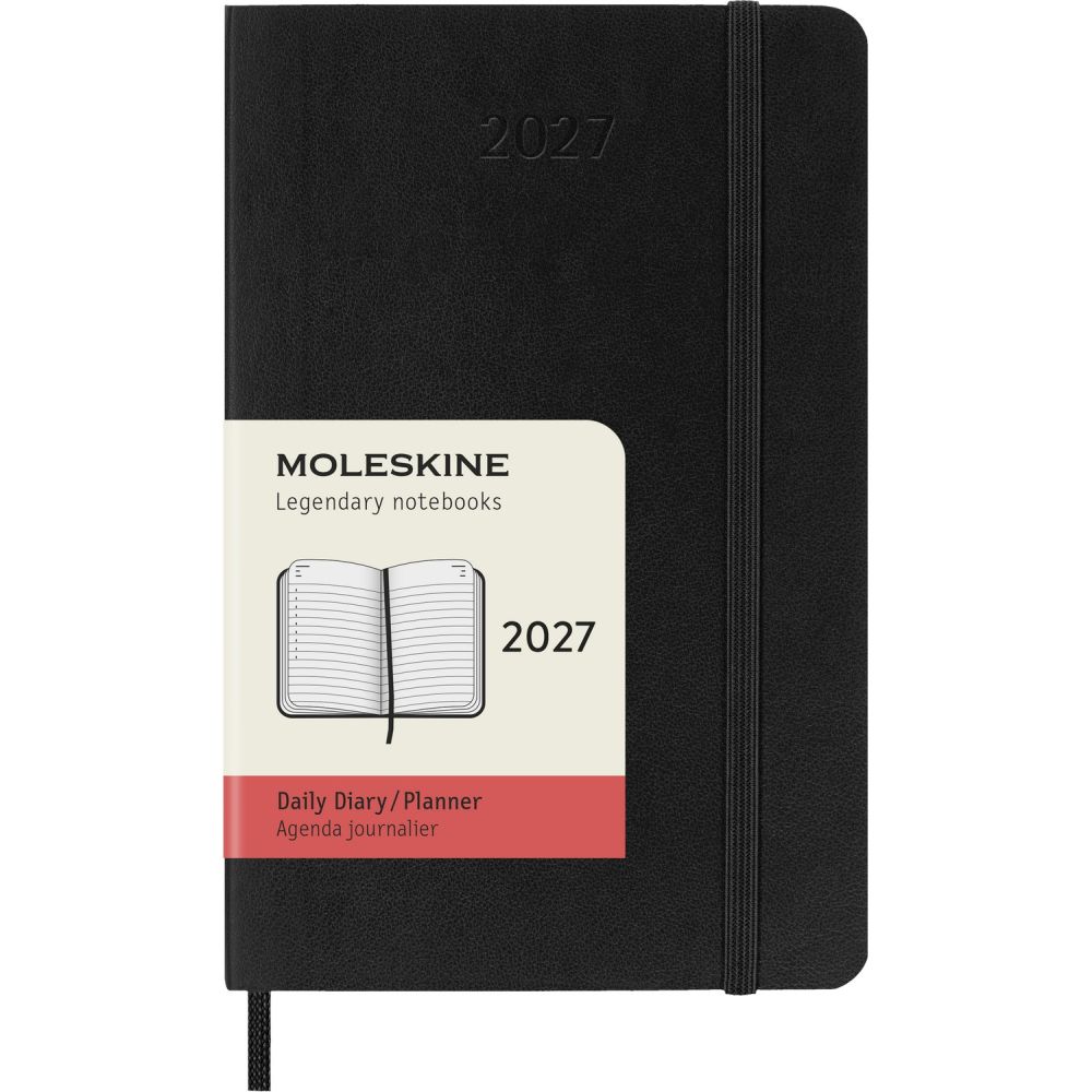 Moleskine Black Pocket Soft Cover 2027 Daily Planner