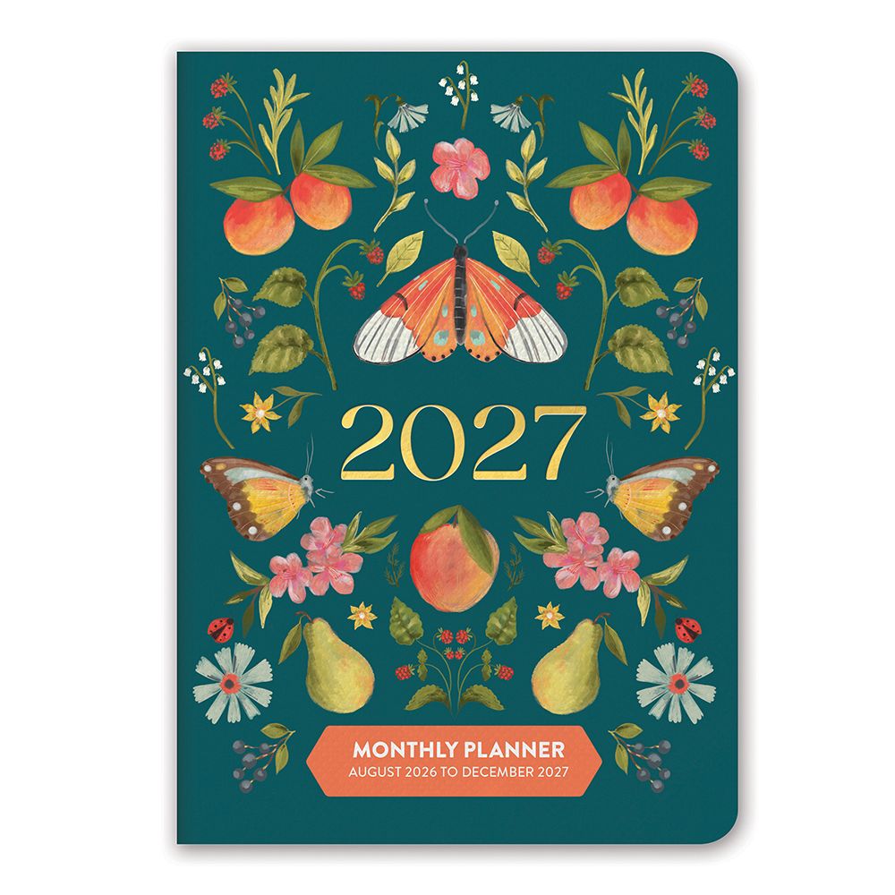 Fruit and Flora 2027 Monthly Pocket Planner
