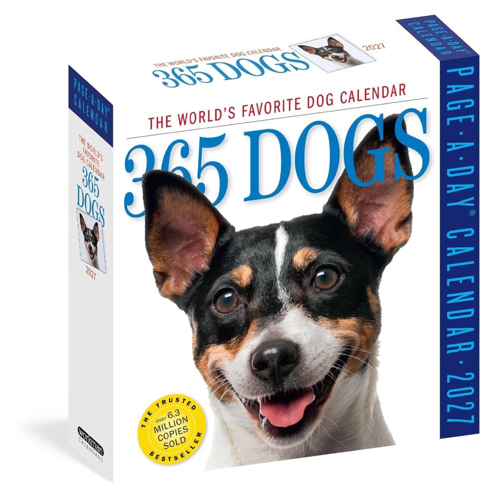 365 Dogs 2027 Page-A-Day Desk Calendar