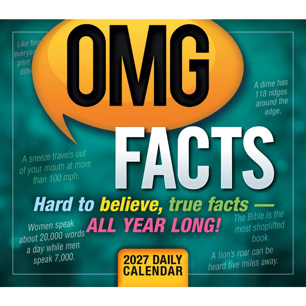 OMG Facts 2027 Desk Calendar
