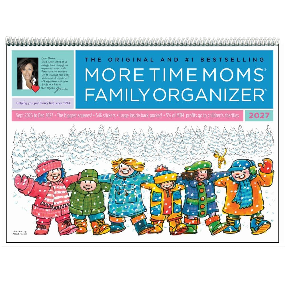 More Time Moms Family Organizer 2027 Wall Calendar