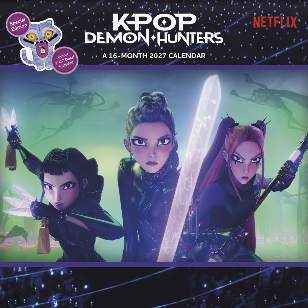 KPop Demon Hunters 2027 Wall Calendar with Decal